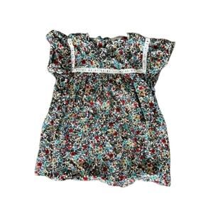 Loft Petites Large bohemian flowy top lightweight colorful country cottage